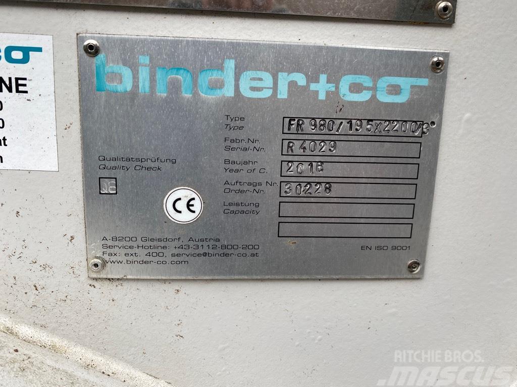  Binder FR 980/195 x 2200/3 Кормороздавачі