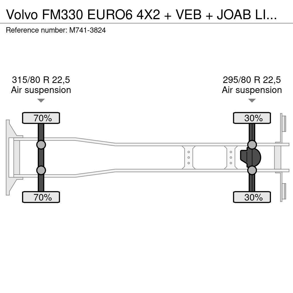 Volvo FM330 EURO6 4X2 + VEB + JOAB LIFT/EXTENDABLE + FUL Скіпові навантажувачі