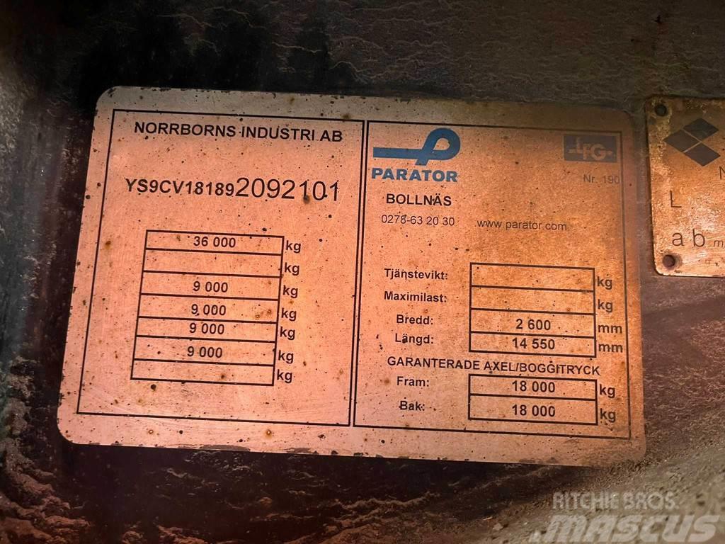 Parator CV 18-18 VECTOR 1850 / BOX L=12332 mm Причепи-рефрижератори