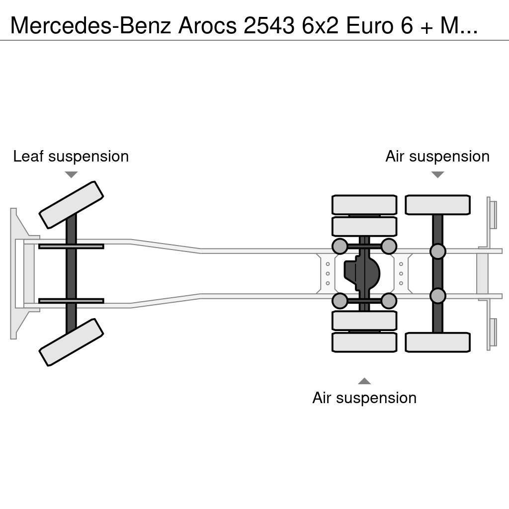 Mercedes-Benz Arocs 2543 6x2 Euro 6 + MKG HLK181 (Only 172921km автокрани