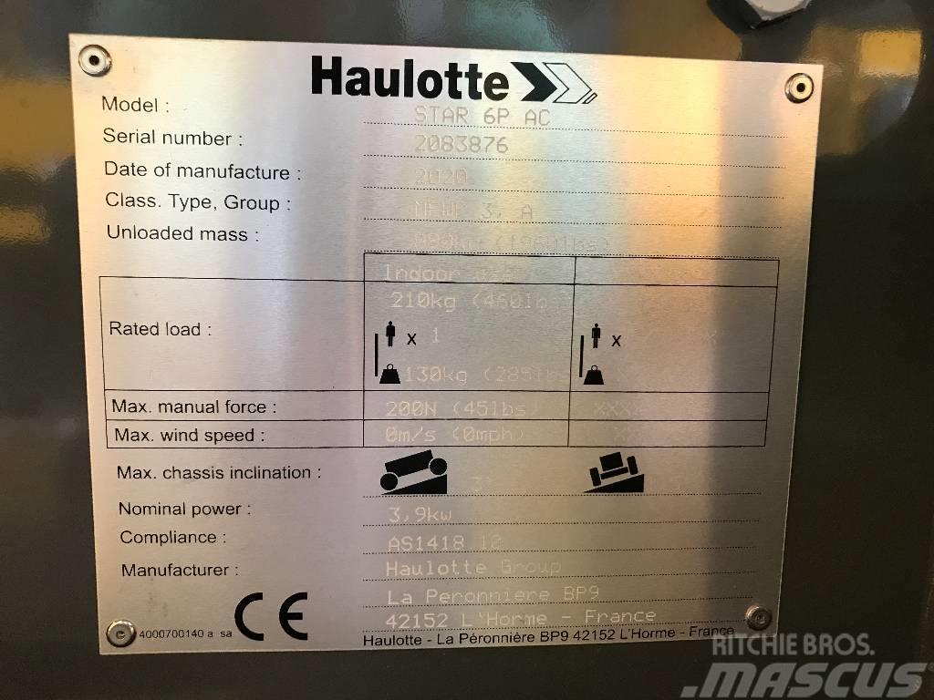 HAULOTTE STAR 6 PICKING AC Вертикальні щоглові підйомники