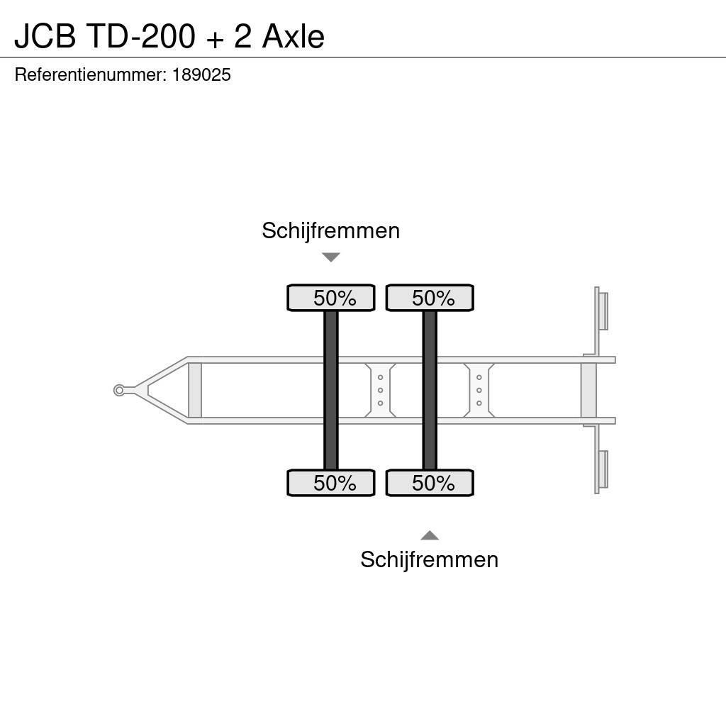 JCB TD-200 + 2 Axle Тентовані причепи