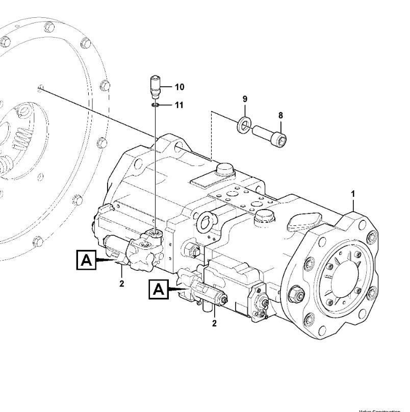 Volvo EC300D EC350D Main Pump 14632316 K5V160DT Коробка передач
