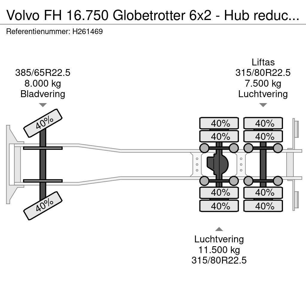 Volvo FH 16.750 Globetrotter 6x2 - Hub reduction - EEV - Шасі з кабіною