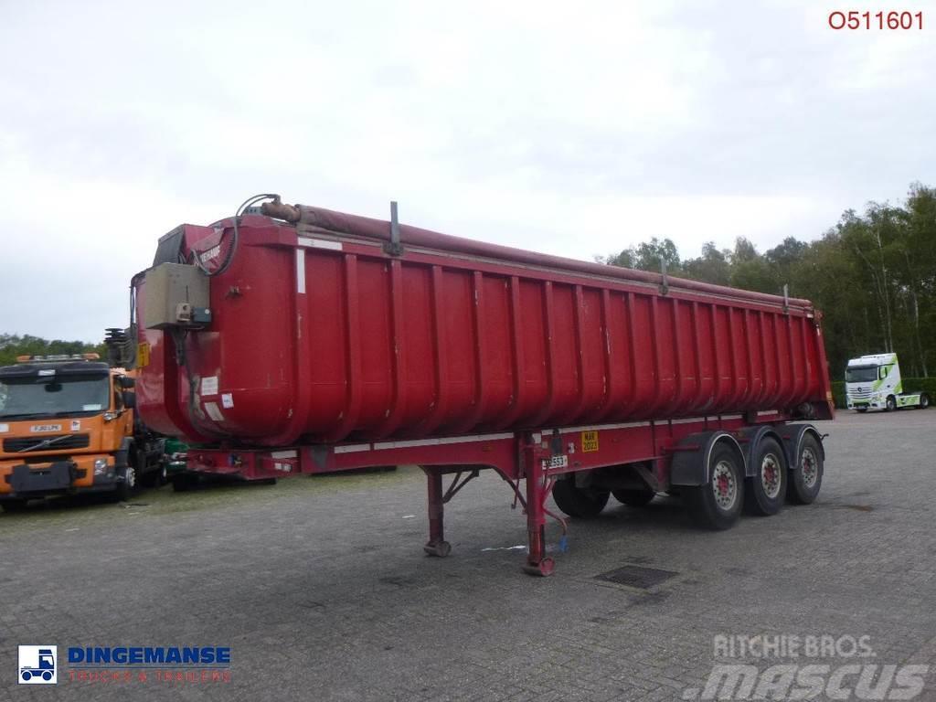Fruehauf Tipper trailer alu 34.6 m3 + tarpaulin Напівпричепи-самоскиди