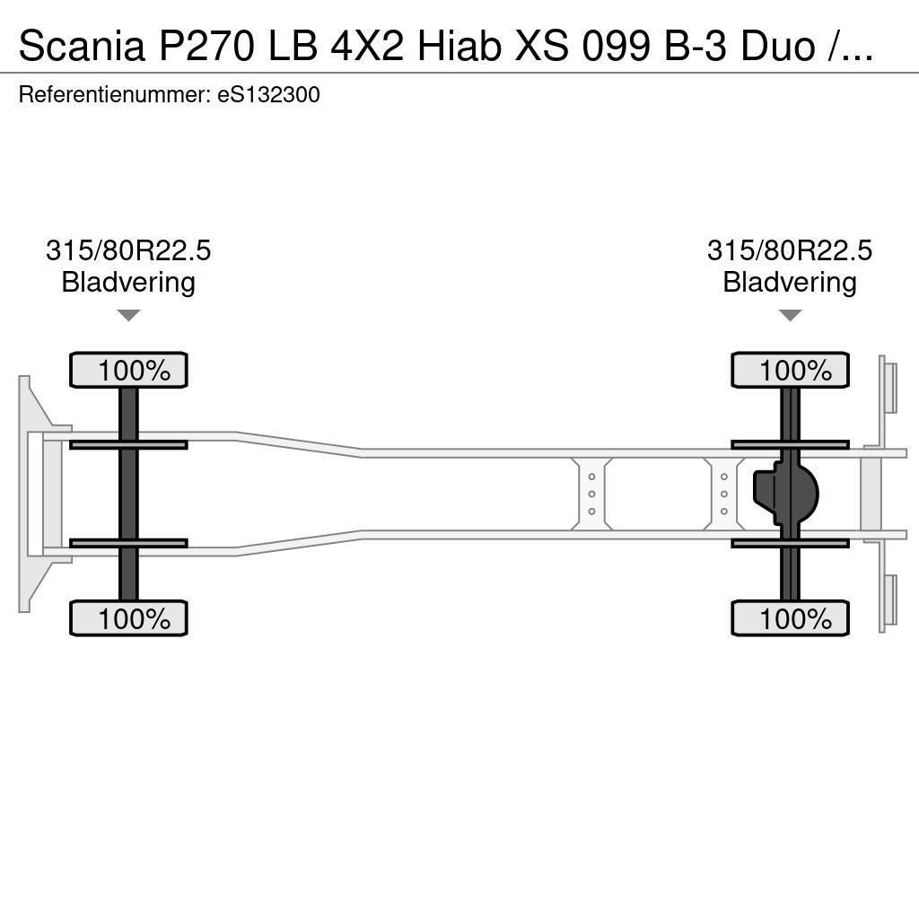 Scania P270 LB 4X2 Hiab XS 099 B-3 Duo / NEW/UNUSED автокрани