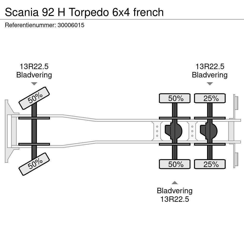 Scania 92 H Torpedo 6x4 french Шасі з кабіною