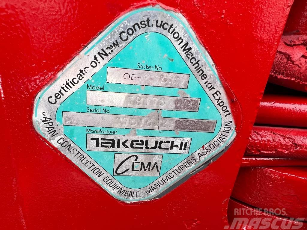 Takeuchi TB175 Середні екскаватори 7т. - 12т.