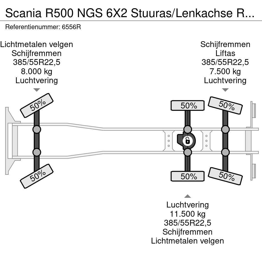 Scania R500 NGS 6X2 Stuuras/Lenkachse Retarder AHK Alcoa Шасі з кабіною
