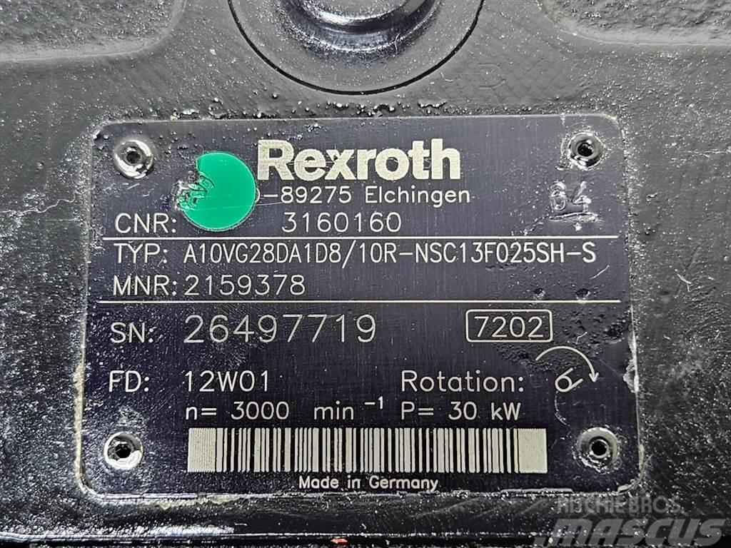 Rexroth A10VG28DA1D8/10R-Drive pump/Fahrpumpe/Rijpomp Гідравліка