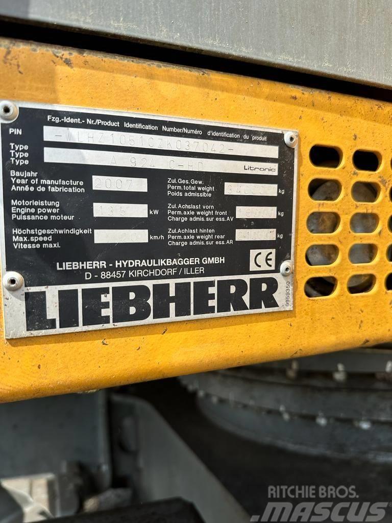 Liebherr A 924C-HD Колісні екскаватори