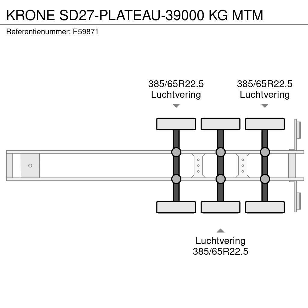 Krone SD27-PLATEAU-39000 KG MTM Напівпричепи-платформи/бічне розвантаження