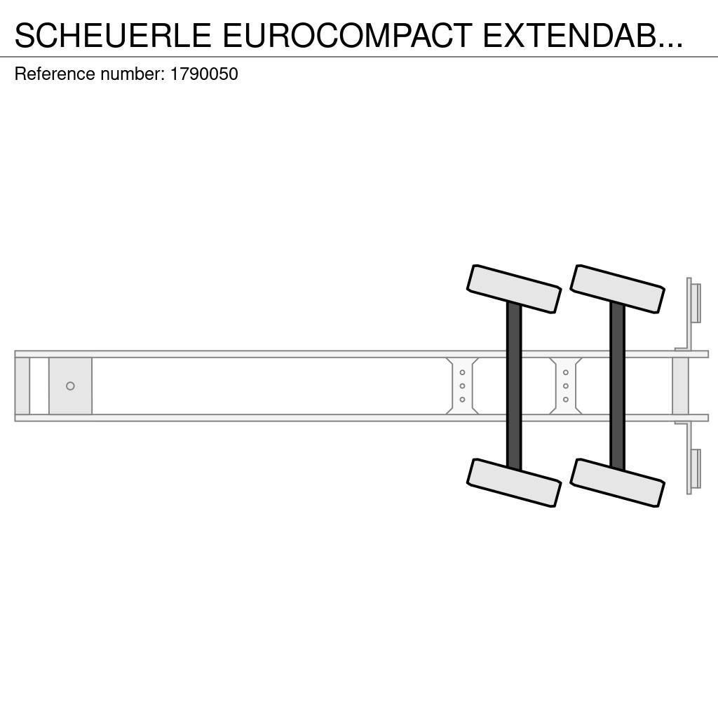 Scheuerle EUROCOMPACT EXTENDABLE DIEPLADER/TIEFLADER/LOWLOAD Низькорамні напівпричепи