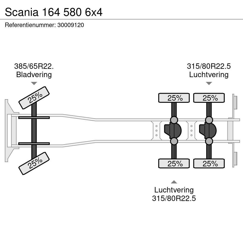 Scania 164 580 6x4 Шасі з кабіною
