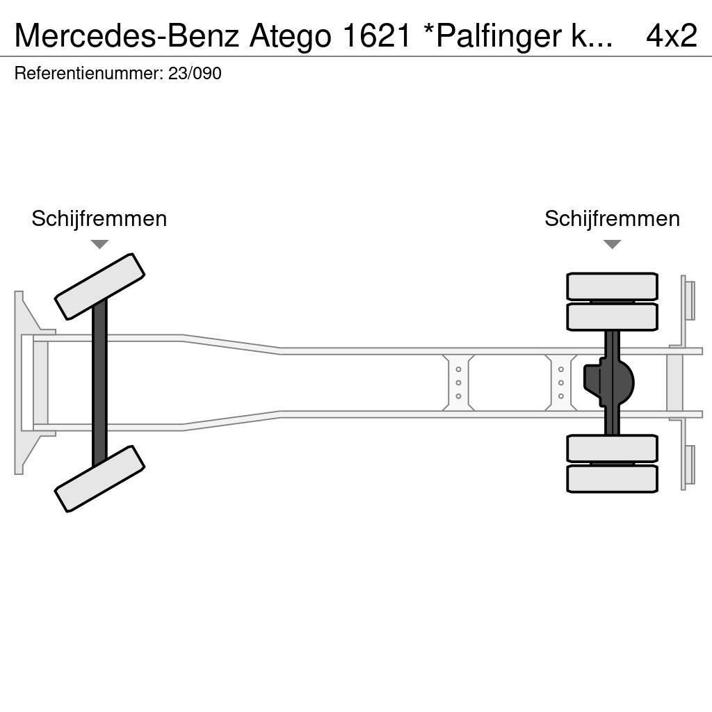 Mercedes-Benz Atego 1621 *Palfinger kraan*Containersysteem*lucht Вантажівки з гаковим підйомом