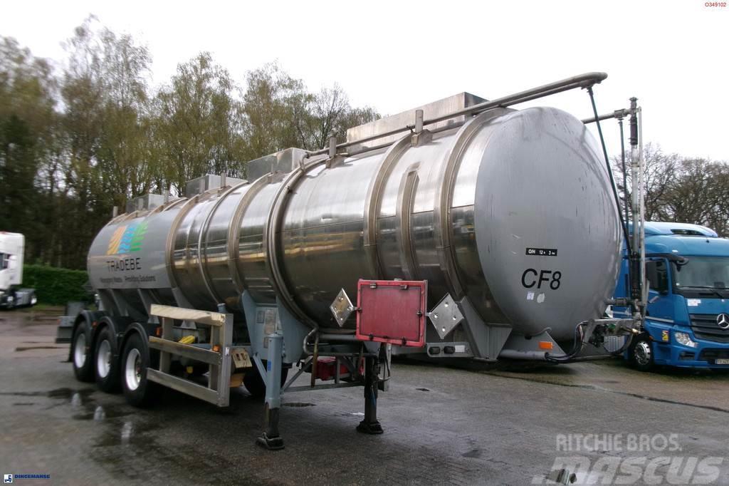  Clayton Chemical tank inox 30 m3 / 1 comp Напівпричепи-автоцистерни