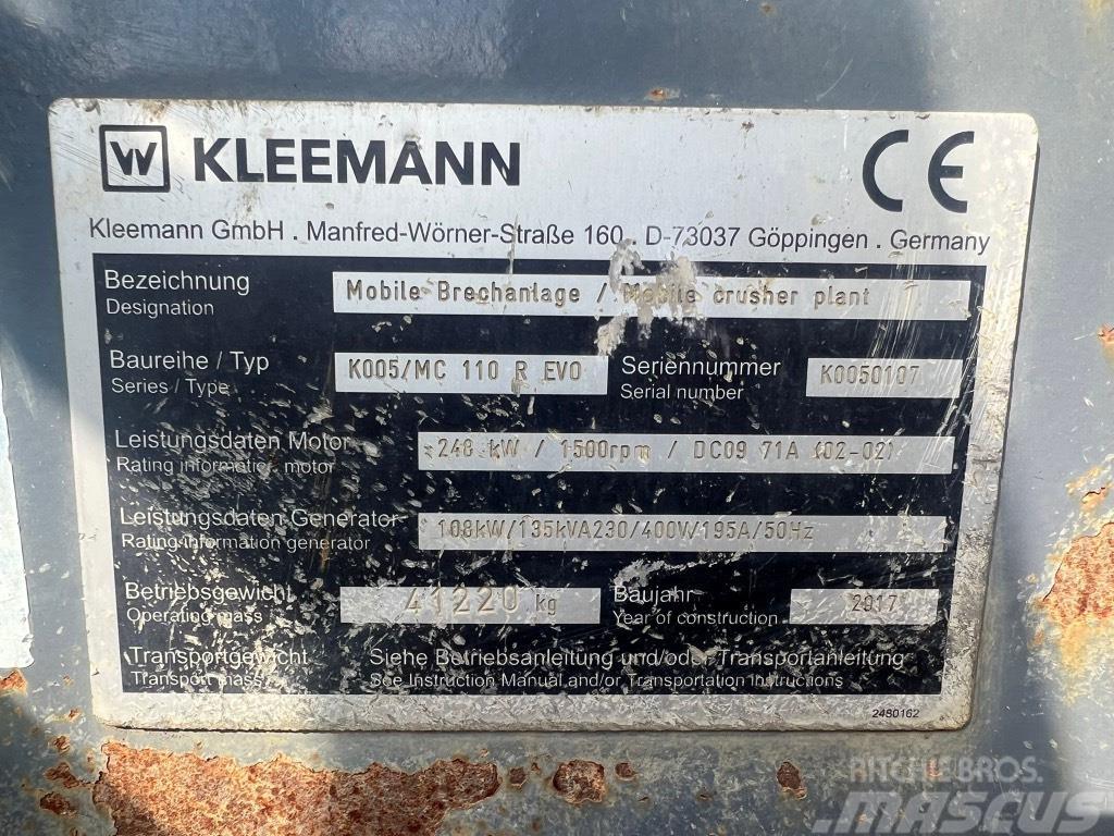 Kleemann MC 110 R Роздрібнювачі