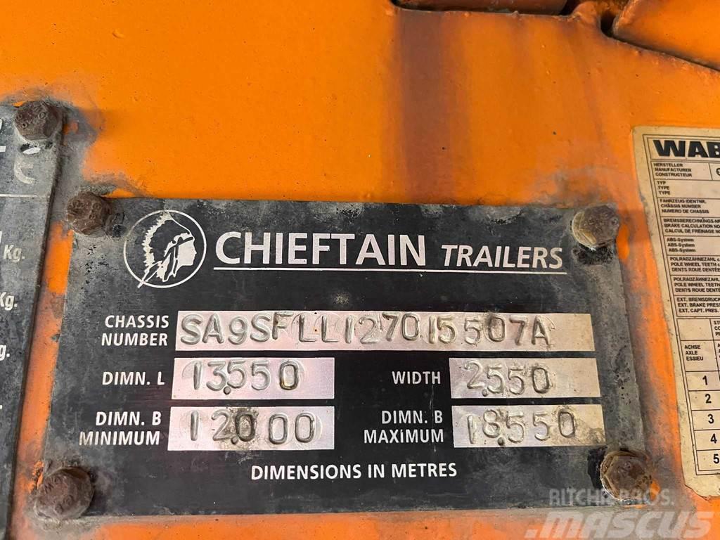 Chieftain SFLL 1270 PLATFORM L=9315 mm Низькорамні напівпричепи