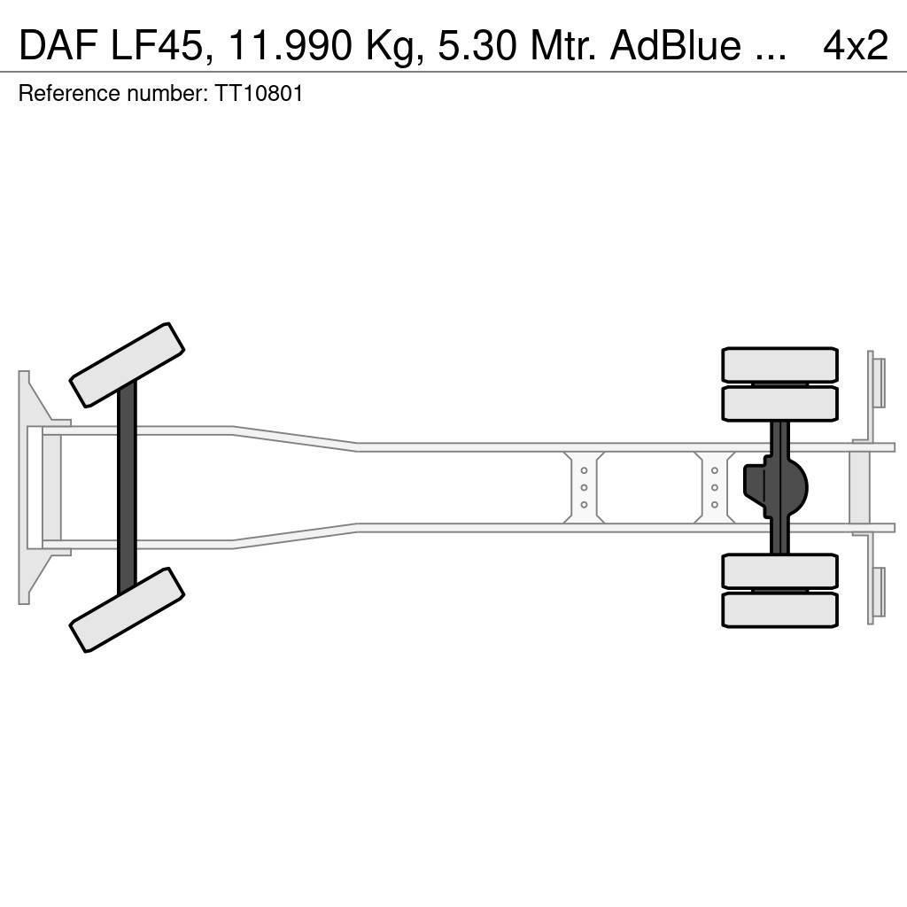 DAF LF45, 11.990 Kg, 5.30 Mtr. AdBlue Вантажівки-платформи/бокове розвантаження