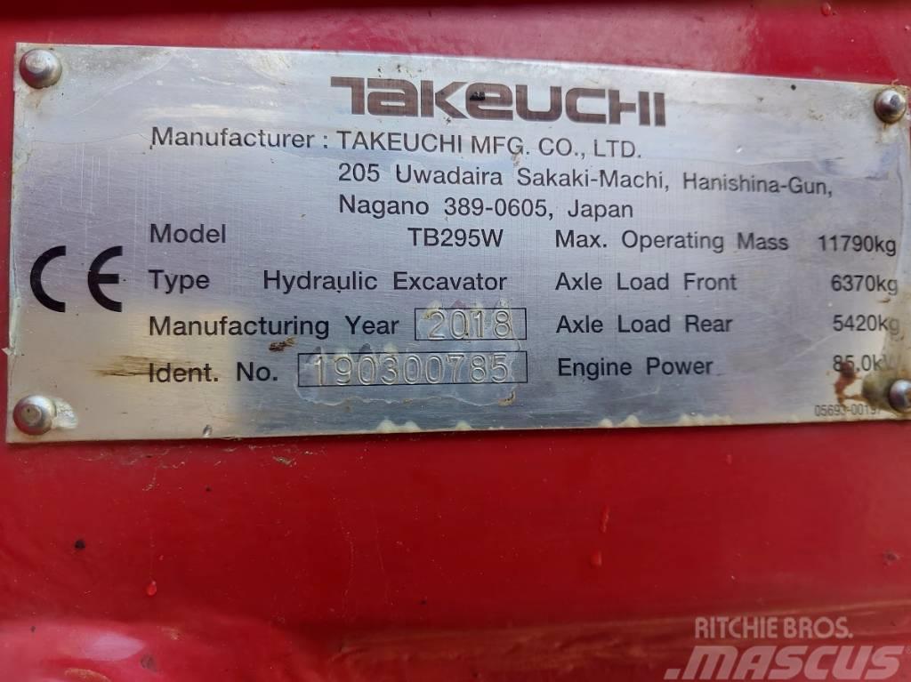 Takeuchi TB295W Колісні екскаватори