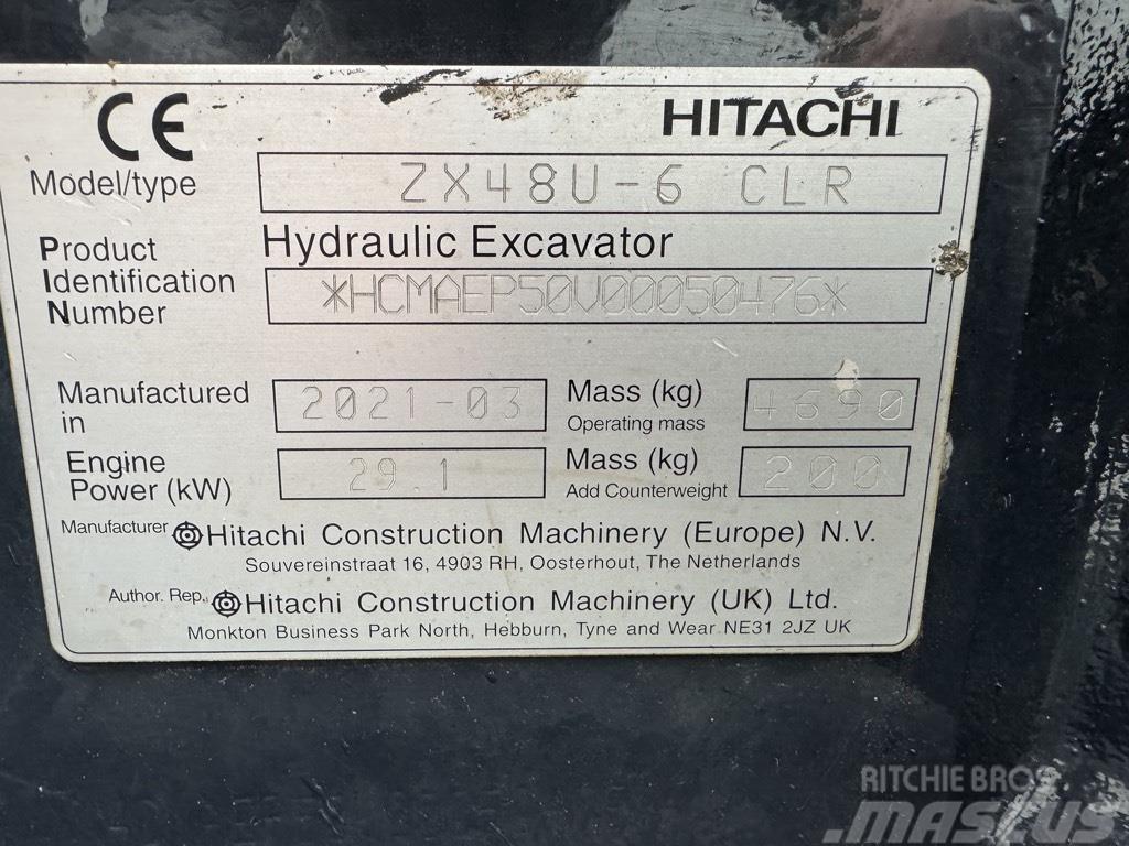 Hitachi ZX 48 U-6 Міні-екскаватори < 7т