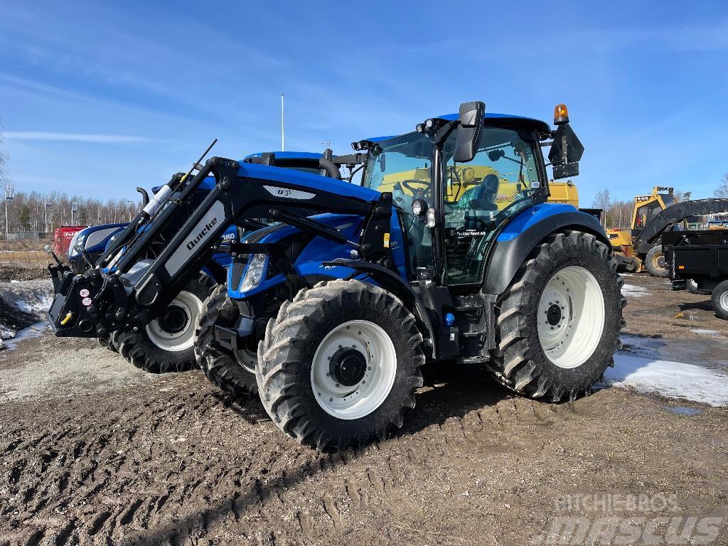 New Holland T5.130 DCT, TG, Quicke Q3S 250tim Трактори