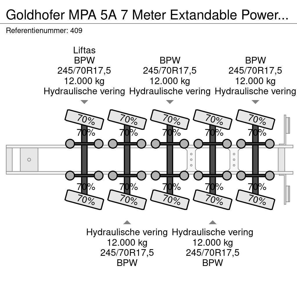 Goldhofer MPA 5A 7 Meter Extandable Powersteering Liftaxle 1 Низькорамні напівпричепи