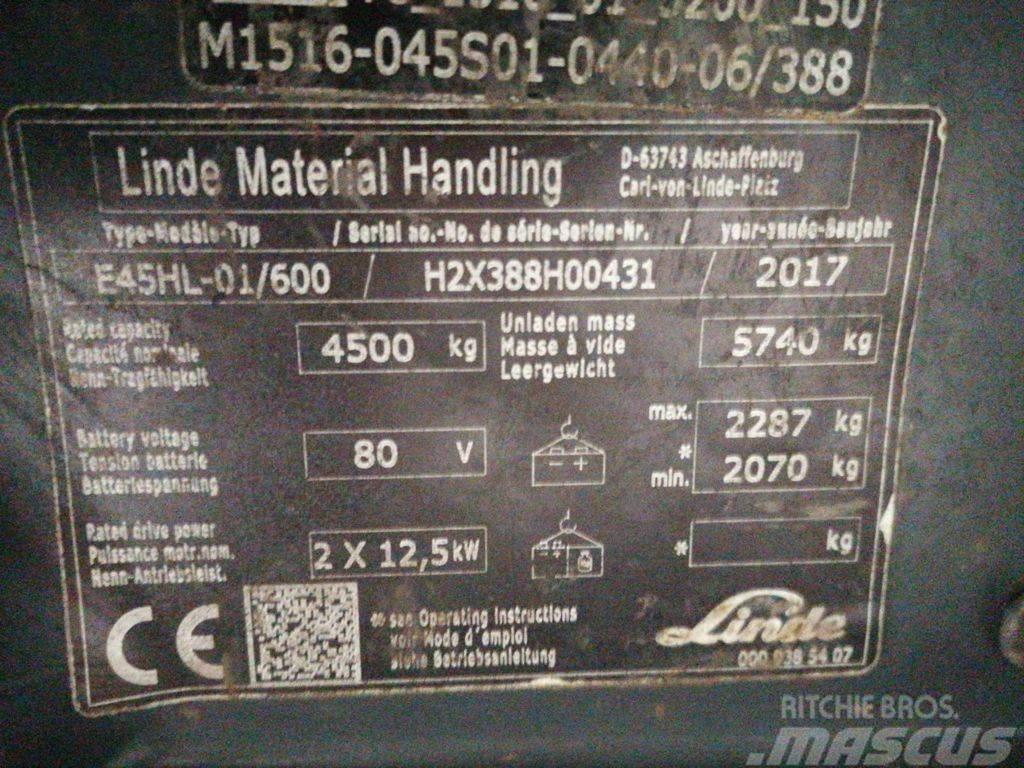 Linde E45HL/01-600 Електронавантажувачі