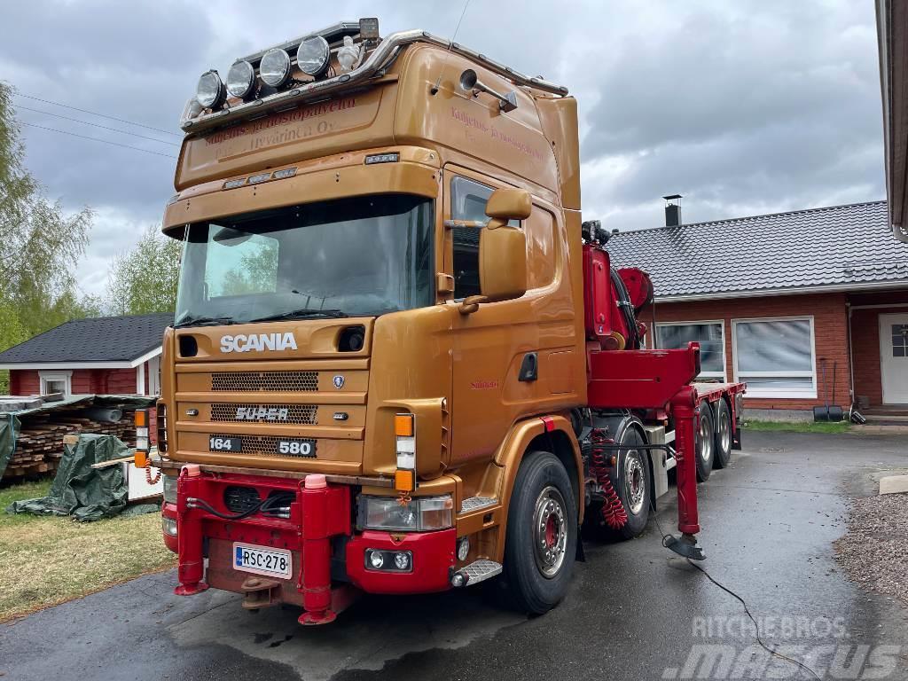 Scania R164 8x2 +Copma 990.6 nosturi+Jibi, kympitys 2028v Автокрани
