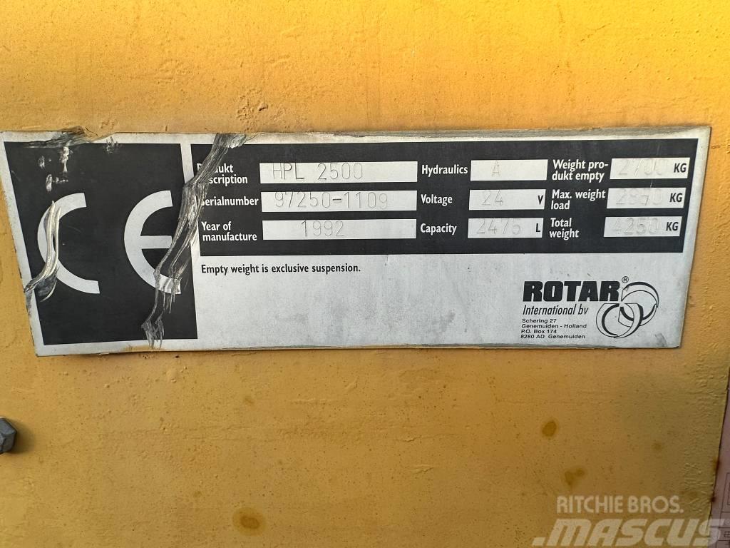Rotar HPL 2500 Обладнання для сортування відходів
