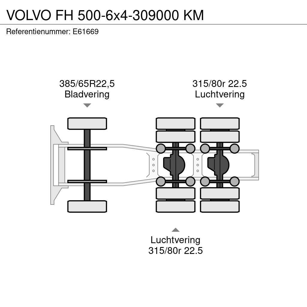 Volvo FH 500-6x4-309000 KM Тягачі