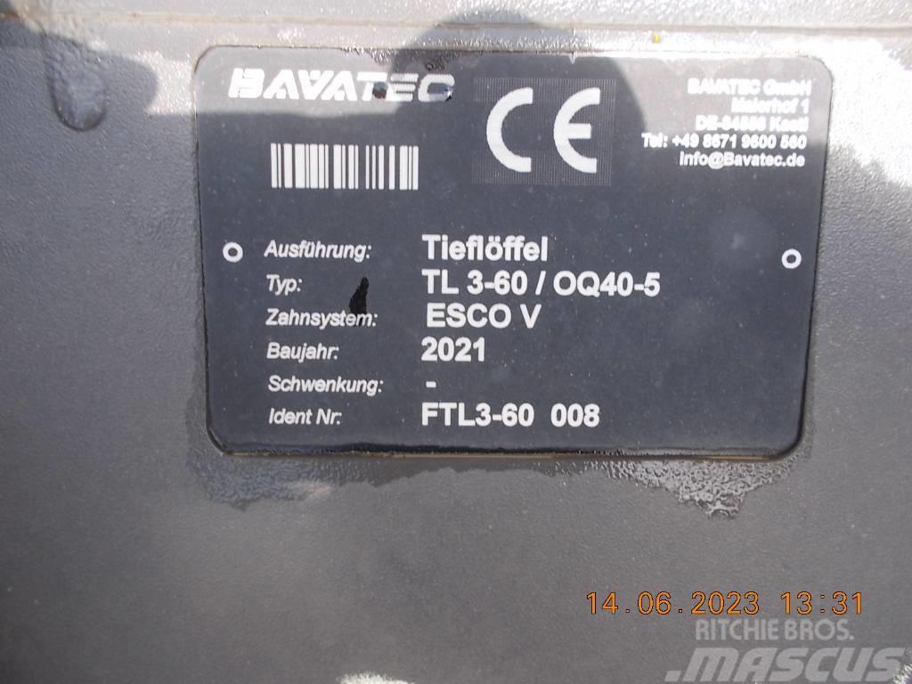  Bavatec Tieflöffel 600mm, OQ45-5 Траншейні екскаватори