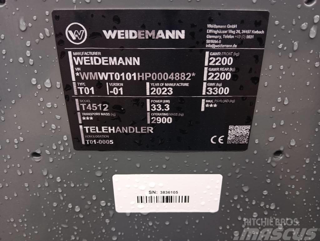 Weidemann T4512 Телескопічні навантажувачі