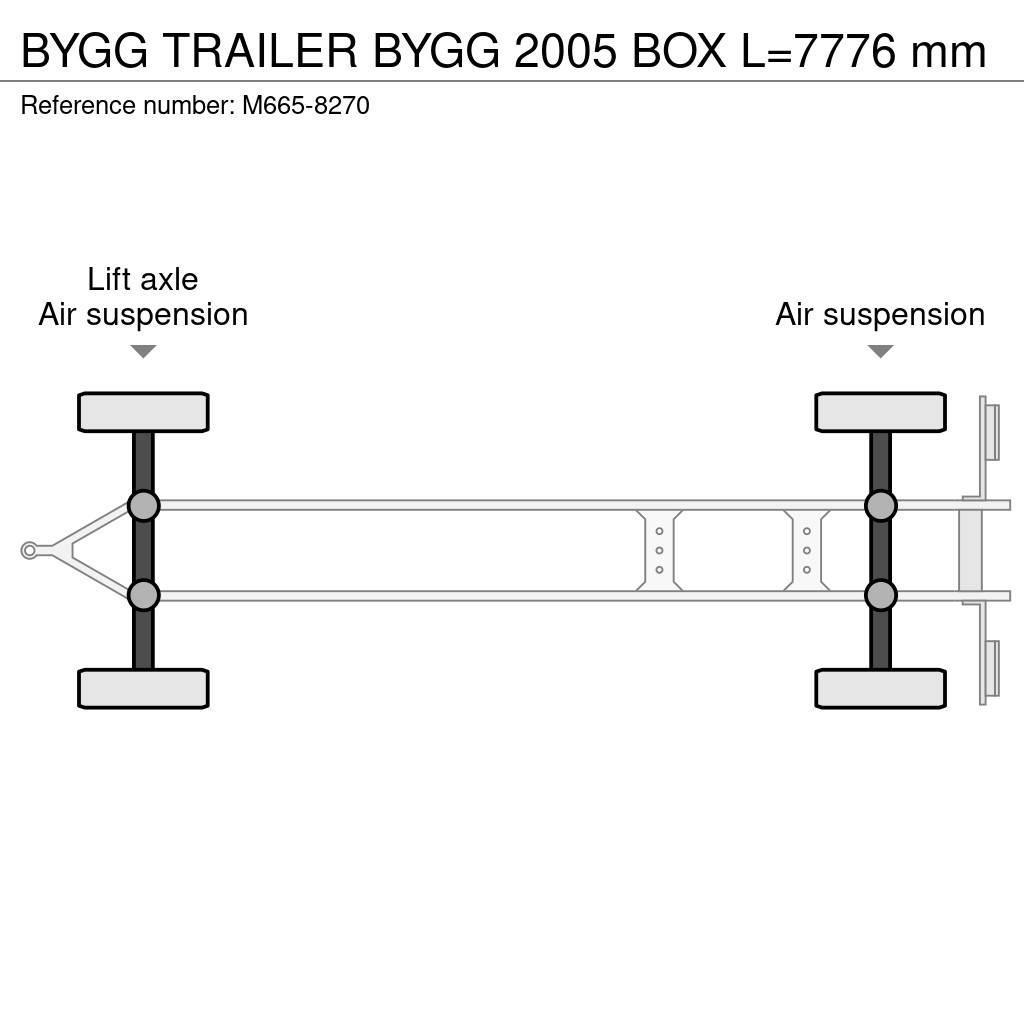  Bygg TRAILER BYGG 2005 BOX L=7776 mm Причепи-фургони