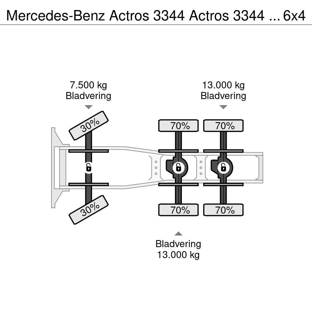 Mercedes-Benz Actros 3344 Actros 3344 Kipphydraulik 6x4 33Ton Тягачі