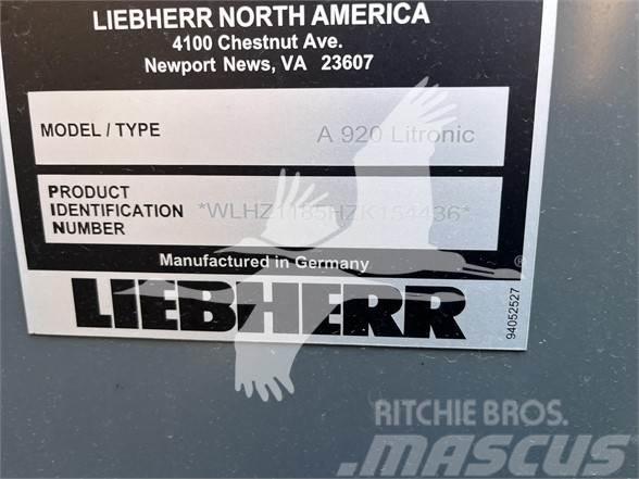 Liebherr A920 LITRONIC Колісні екскаватори