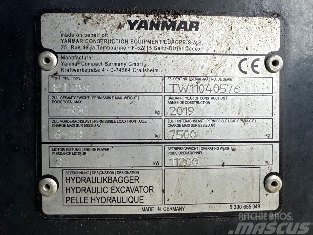 Yanmar YAN B110W Колісні екскаватори
