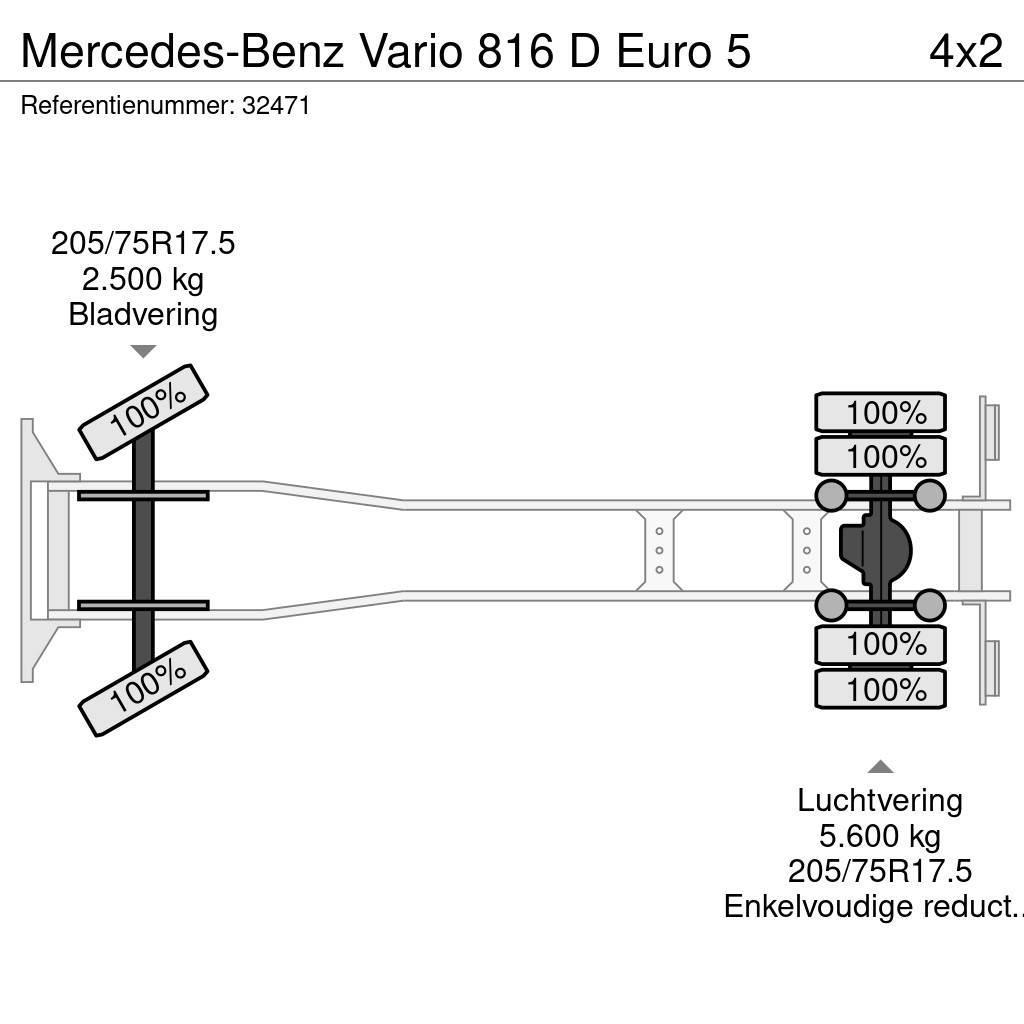 Mercedes-Benz Vario 816 D Euro 5 Сміттєвози