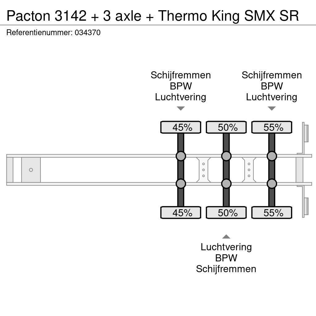 Pacton 3142 + 3 axle + Thermo King SMX SR Напівпричепи-рефрижератори