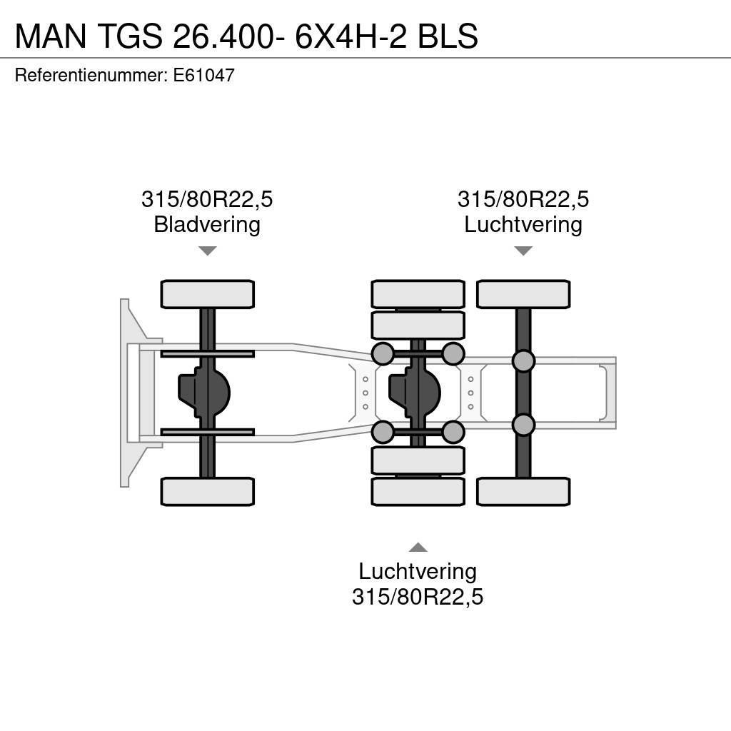 MAN TGS 26.400- 6X4H-2 BLS Тягачі