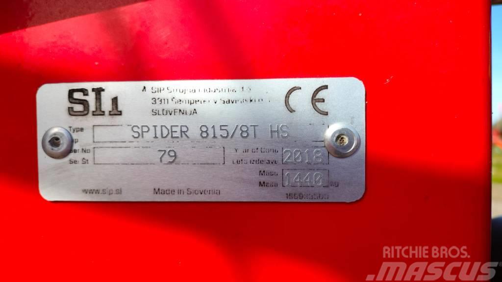 SIP SPIDER 815|8 T Граблі і сінозворушувачі
