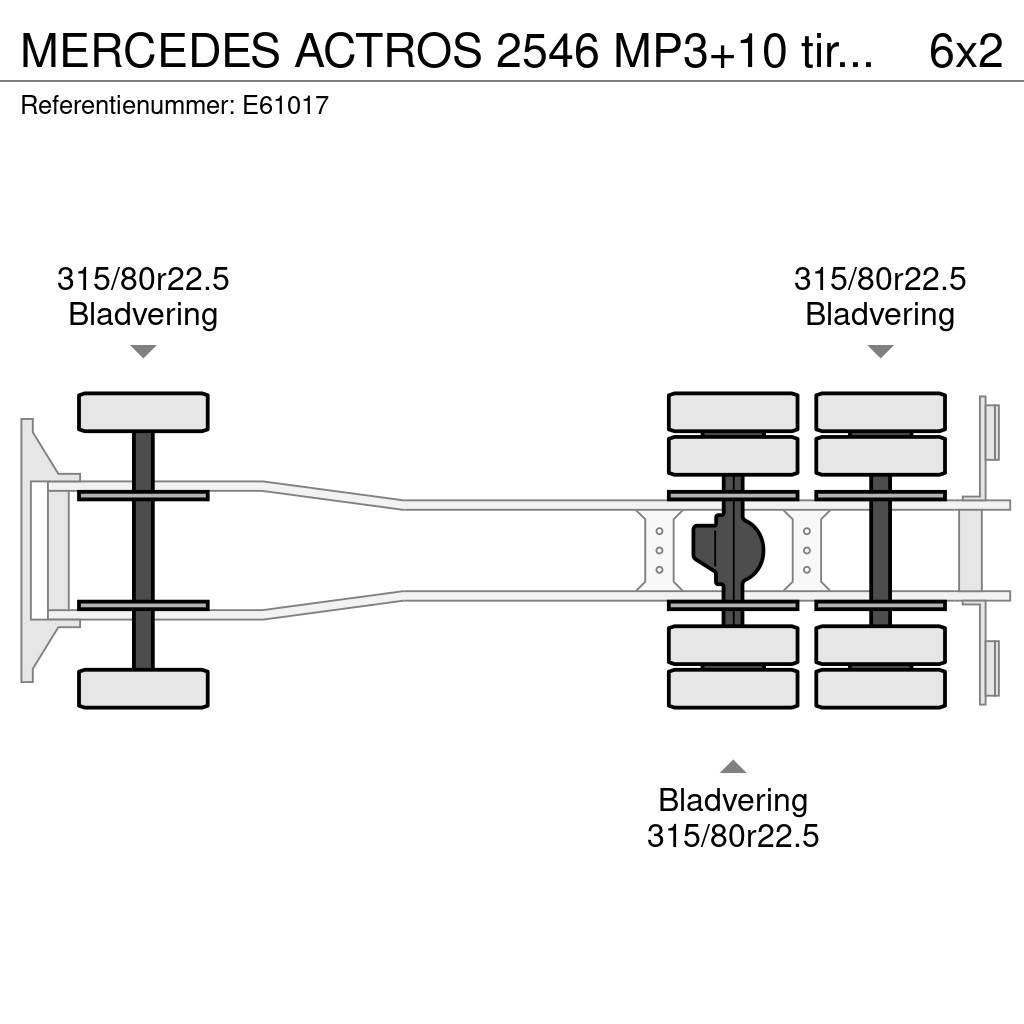 Mercedes-Benz ACTROS 2546 MP3+10 tires/pneus Автоконтейнеровози