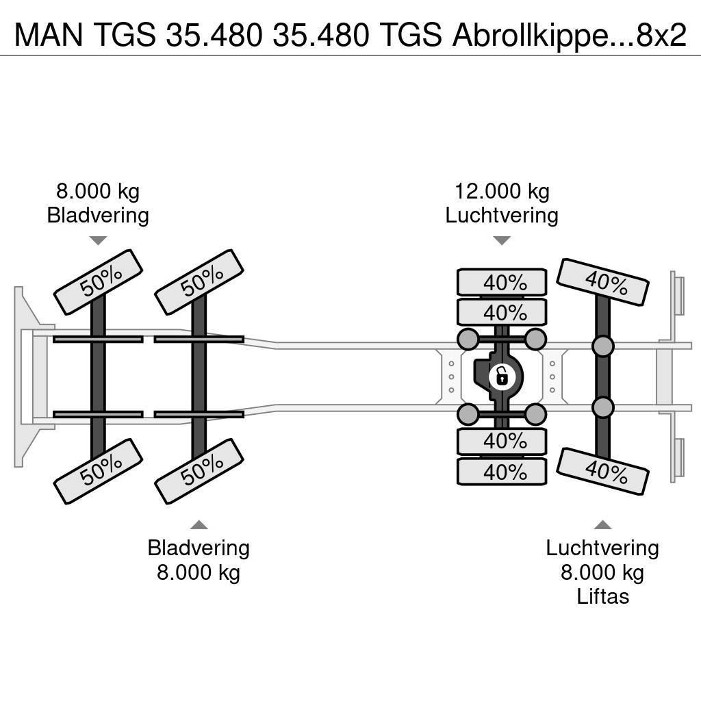 MAN TGS 35.480 35.480 TGS Abrollkipper 8x2 Euro5 ZF-In Вантажівки / спеціальні