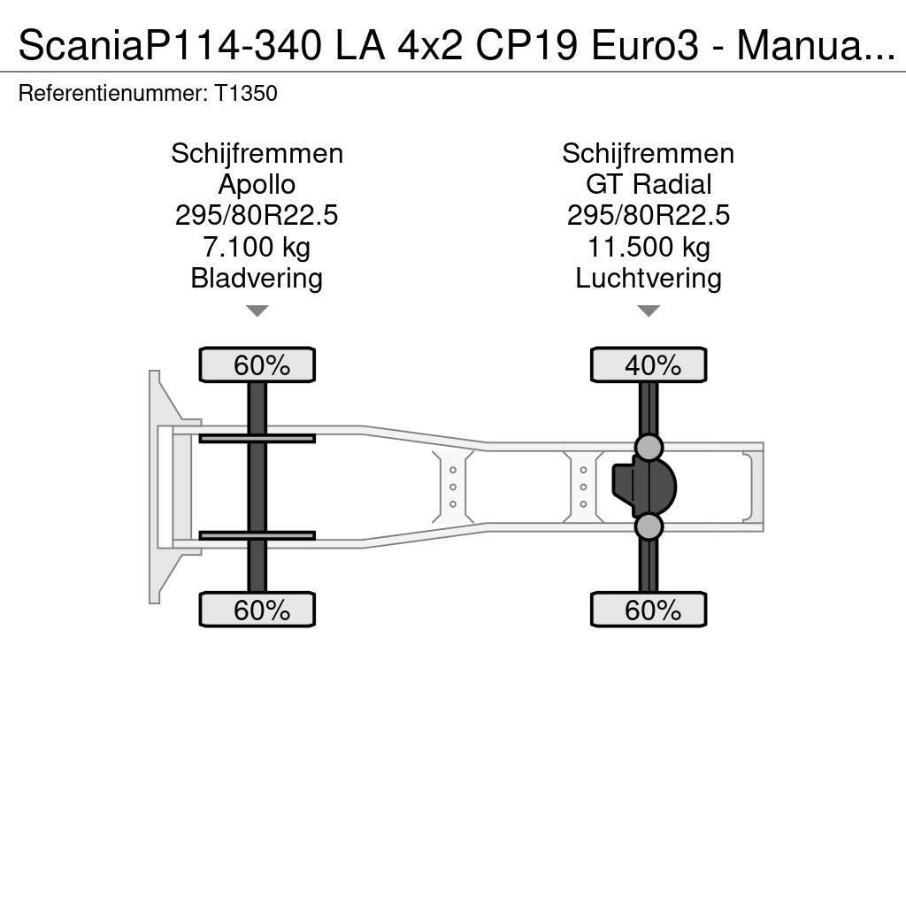 Scania P114-340 LA 4x2 CP19 Euro3 - Manual - Side Skirts Тягачі
