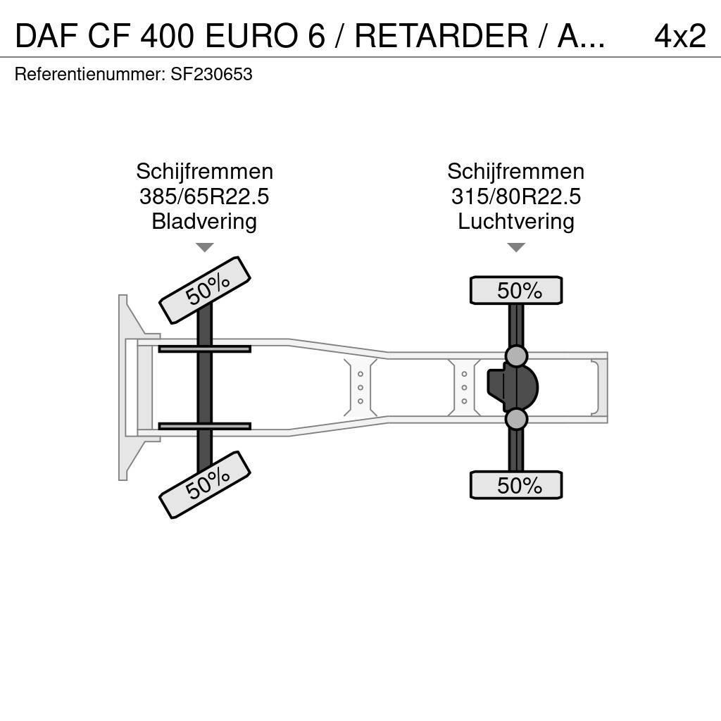 DAF CF 400 EURO 6 / RETARDER / AIRCO Тягачі