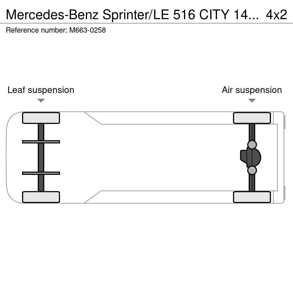 Mercedes-Benz Sprinter/LE 516 CITY 14 PCS AVAILABLE /PASSANGERS Мікроавтобуси