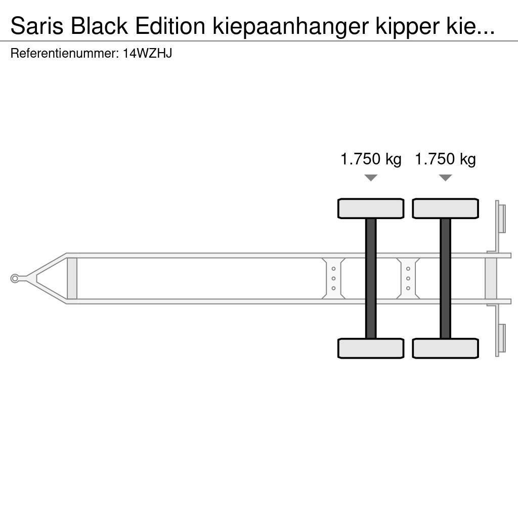 Saris Black Edition kiepaanhanger kipper kieper 3500kg H Тентовані причепи
