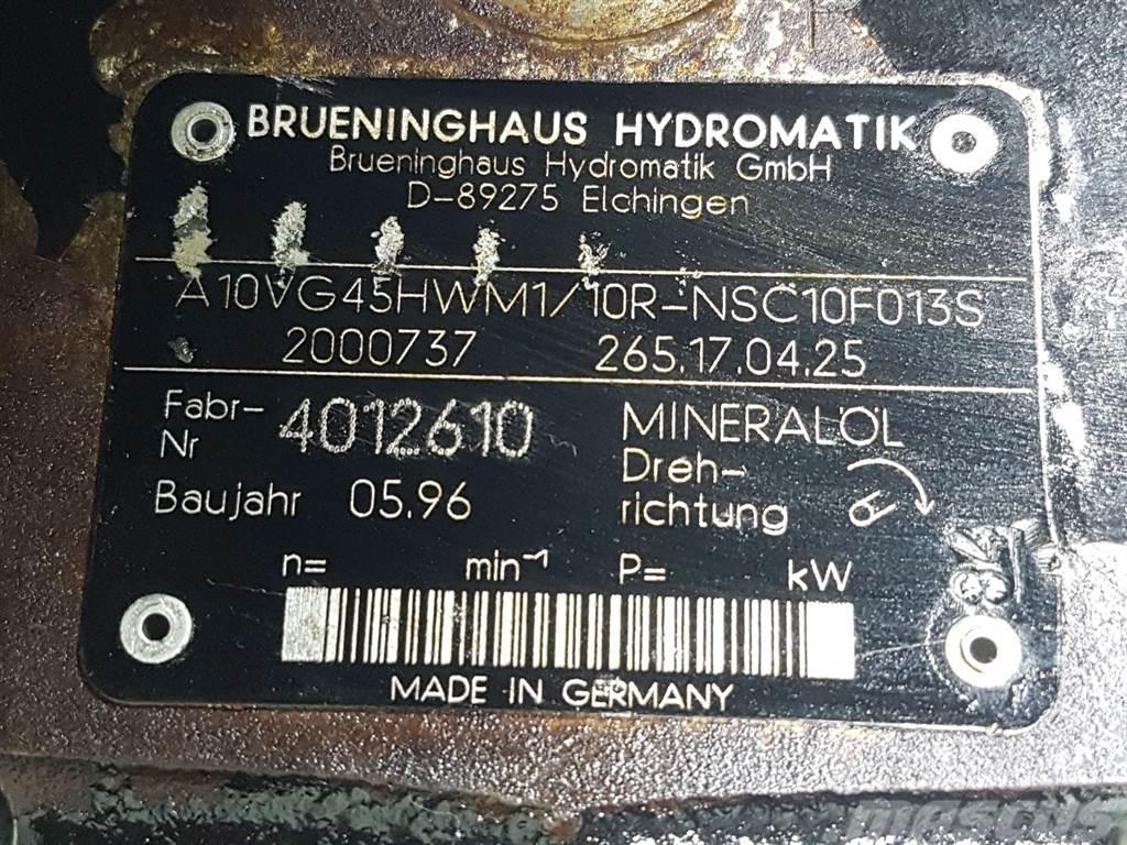 Brueninghaus Hydromatik A10VG45HWM1/10R-R902000737-Drive pump/Fahrpumpe Гідравліка