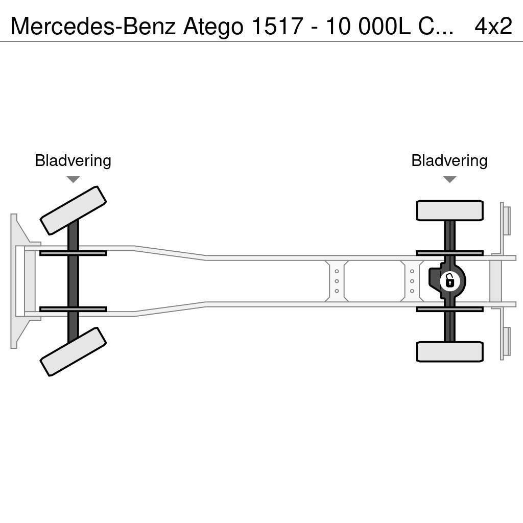 Mercedes-Benz Atego 1517 - 10 000L CARBURANT / FUEL - 4 COMP - L Вантажівки-цистерни