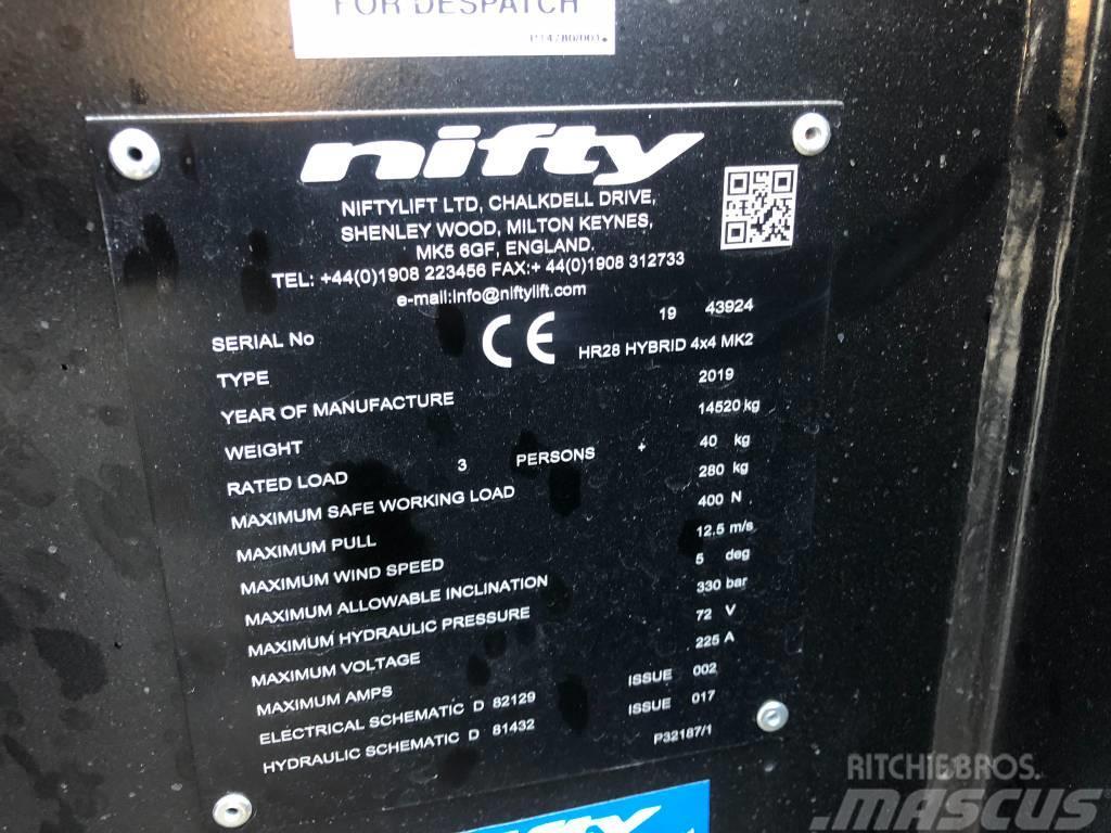 Niftylift HR28 Hybrid 4x4 MK2 Колінчаті підйомники